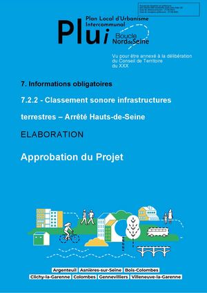 7 2 2 - Classement Sonore Infrastructures - .