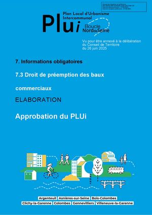 7 3  DP Baux Commerciaux - Approbation
