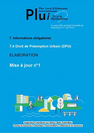 7 4 Délibérations Relatives Au Droit De Préemption Urbain - MàJ1