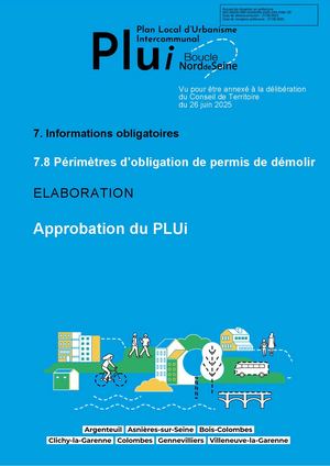 7 8 Délibération Relatives Aux Permis De Démolir - Approbation
