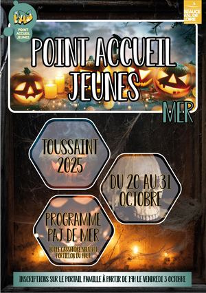 PAJ MER Toussaint Programme Complet