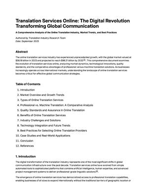 Translation Services Online: The Digital Revolution Transforming Global Communication