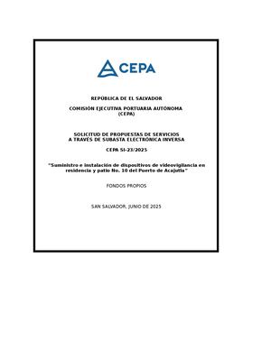 Dso Cepa Si 23 2025 Camaras De Seguridad Puerto De Acajutla Wvf