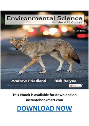 Environmental Science For The Ap Course 4th Edition Pdf