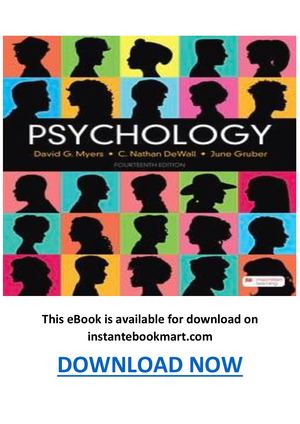 Psychology David Myers 14th Edition Pdf