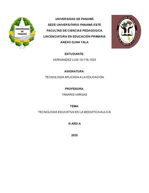 Tecnología Aplicada A La Educación