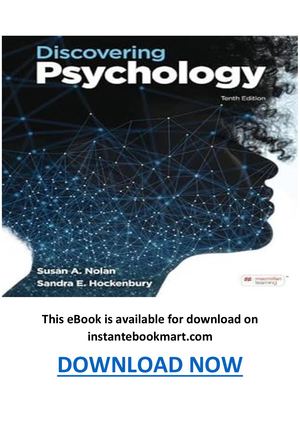 Discovering Psychology 10th Edition Pdf