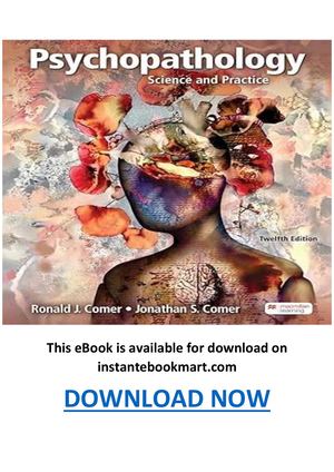 Psychopathology Science And Practice 12th Edition Pdf