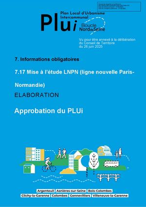 7 17 - Arrêté De Prise En Considération De La Ligne Nouvelle Paris Normandie - Approbation