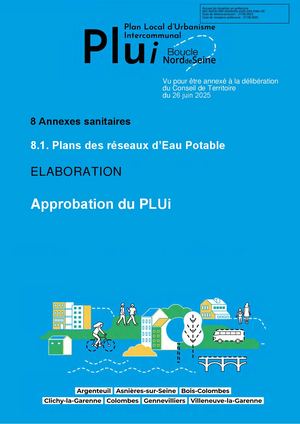 8 1. Plans Réseau Eau Potable - Approbation