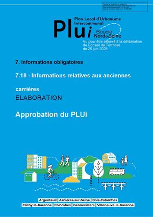 7 18 - Informations Relatives Aux Anciennes Carrières - Approbation