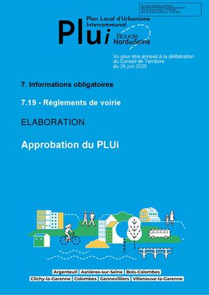 7 19 - Règlements De Voirie  - Approbation