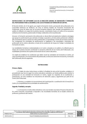 Instrucciones9septiembre2025actividades Formacion Centro