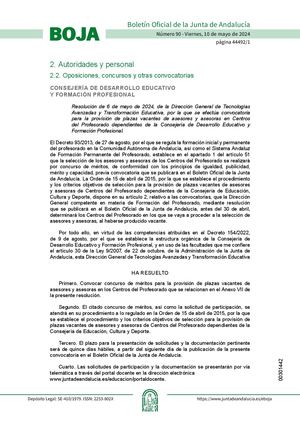 Resolucion6mayo2024convocatoria Plazas Asesores