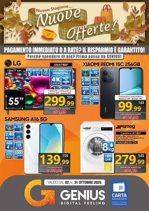 VOLANTINO GENIUS - OTTOBRE 2025