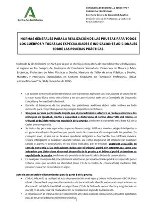 Normas Generales Pruebay Materiales Oposiciones2024