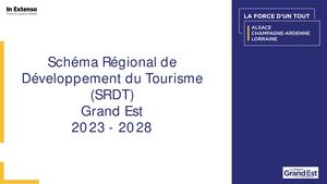 Schéma Régional de Développement du Tourisme (SRDT) Grand Est 2023 - 2028