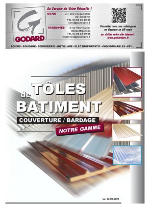 GODARD catalogue Tôles bâtiment (couverture/bardage)