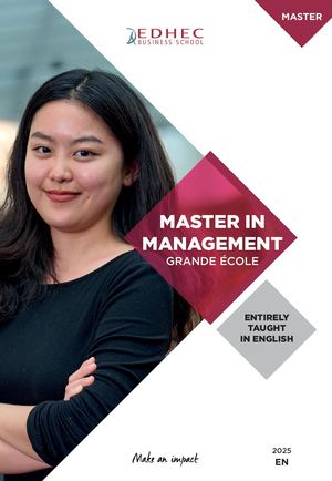 Brochure Master in Management - 2025
