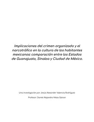 Calaméo - Implicaciones Del Crimen Organizado Y El Narcotráfico En La ...
