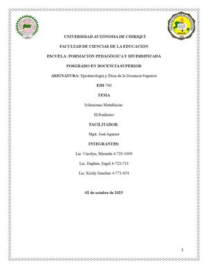 Trabajo Final -EDS 700-El Realismo