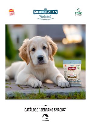 Serrano Snacks para perros (snacks semihúmedos) de Mediterranean Natural
