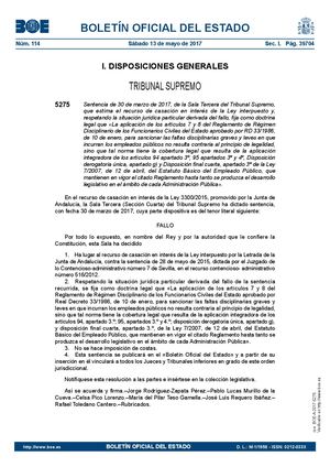 Sentencia Ts30marzo2017reglamento Disciplinario