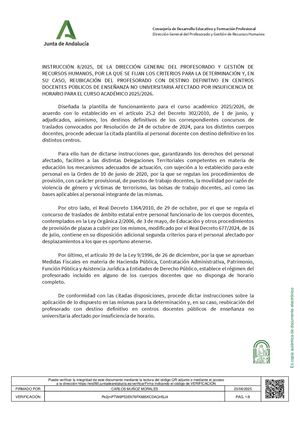 Instruccion8 2025reubicacion Profesorado Insuficiencia Horario