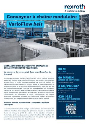Flyer - Convoyeur Varioflow Belt