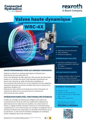 Flyer WRC-4X Valve cartouche proportionnelle haute dynamique