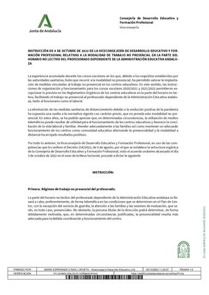 Instruccion4octubre2022trabajo No Presencial Docente