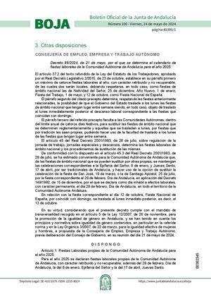 Decreto99 2024fiestas Laborales2025