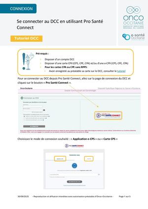 Se connecter au DCC par PSC