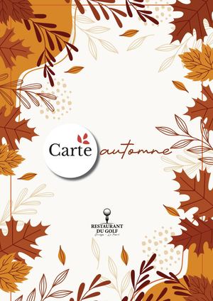 CARTE AUTOMNE - GOLF