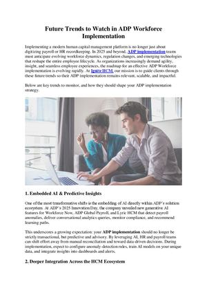 Future Trends To Watch In Adp Workforce Implementation