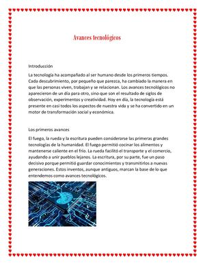 Avances Tecnológicos