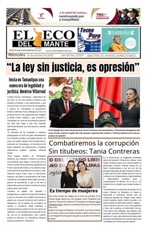 Miércoles 01 de octubre de 2025