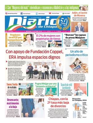 Portada, Miércoles 1 De Octubre De 2025