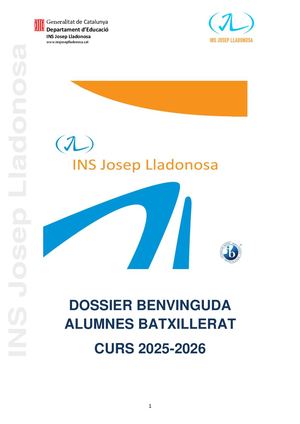 Dossier Batxillerat 2025