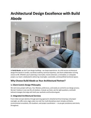 Calaméo - Architectural Design Excellence With Build Abode