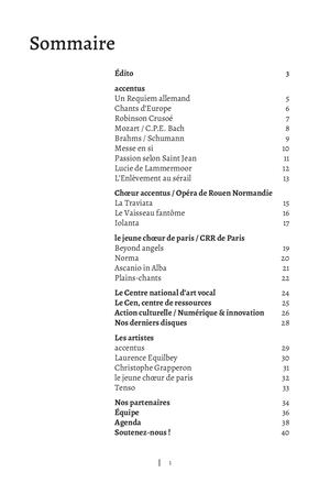 Accentus - Brochure de saison 25/26