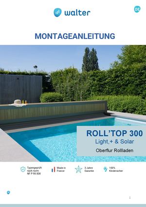 ROLLTOP 300 Light, + & Solar - Montageanleitung
