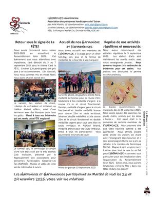 Volume 33, Numéro 9 / Octobre 2025 Encart Spécial