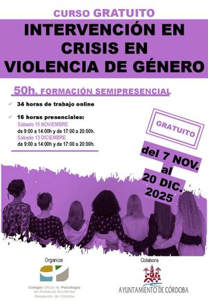 Difusion Curso Intervención En Crisis En Violencia De Genero