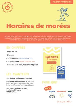 PARTENAIRES - HORAIRES DES MARÉES