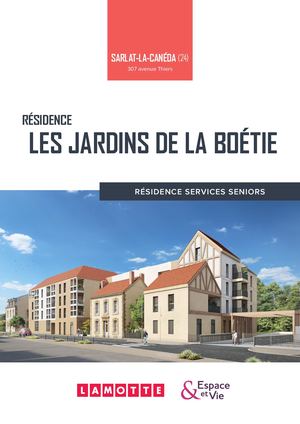 Les Jardins de la Boétie à Sarlat-la-Canéda (24) - Résidence services seniors - Lamotte