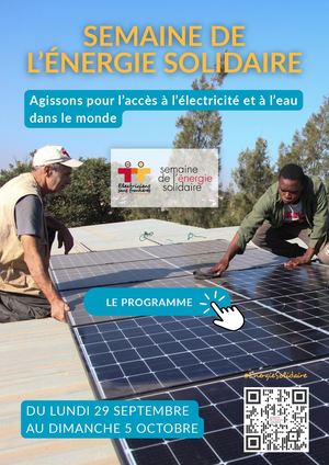 Programme Semaine De L'énergie Solidaire 2025 - Electriciens Sans Frontières