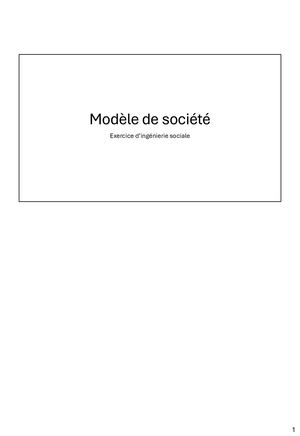 Modèle de Société Notes