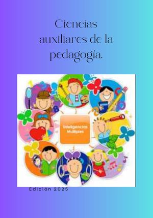 Ciencias Auxiliares De La Pedagogía