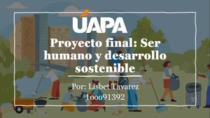 Proyecto Final Ser Humano Y Desarrollo Sostenible